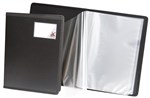 Colby Art Fabric Edged A4 20 Page Display Book BLACK